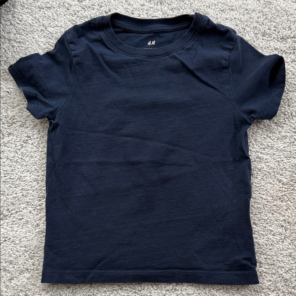 H&M Kids Navy Short Sleeve Tee, 3T